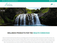 Tablet Screenshot of exclusivewellnessclub.com